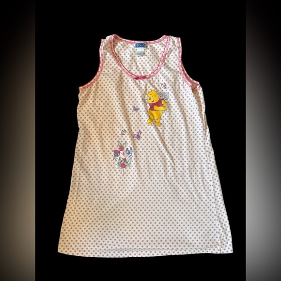 Disney Pooh Bear Polka Dot Nightgown - Picture 1 of 5